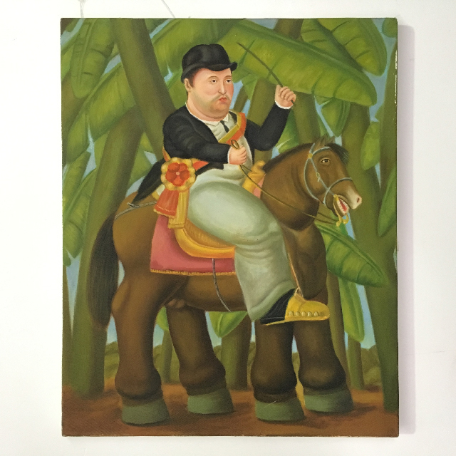 ARTWORK, Portrait Pair (Medium) - Man on Horse 40 x 50cm